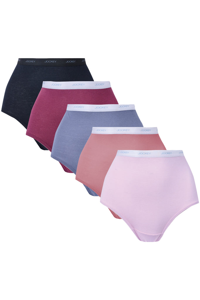 Jockey® 5 Pack Cotton Full Brief