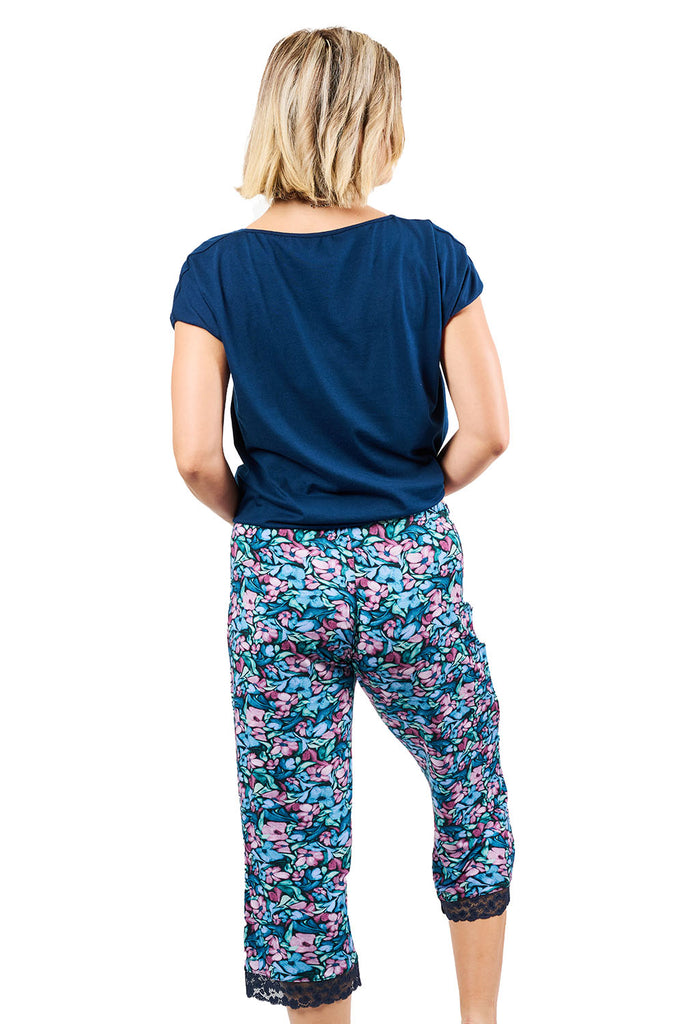 Jockey® Fluid Floral Viscose Stretch 3/4 Pants