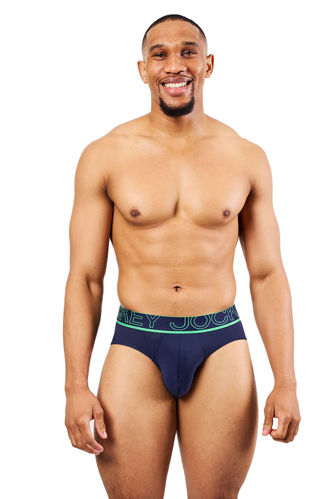 Jockey® Bold New World Fine textured stripe Nylon stretch Brief