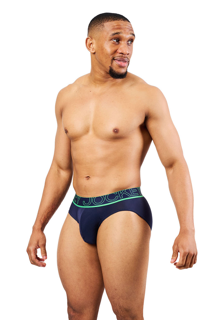 Jockey® Bold New World Fine textured stripe Nylon stretch Brief