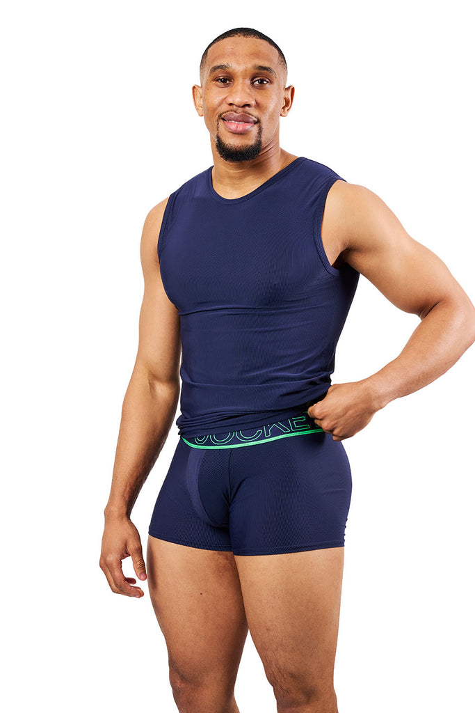 Jockey® Bold New World Fine textured stripe Nylon stretch Short Leg