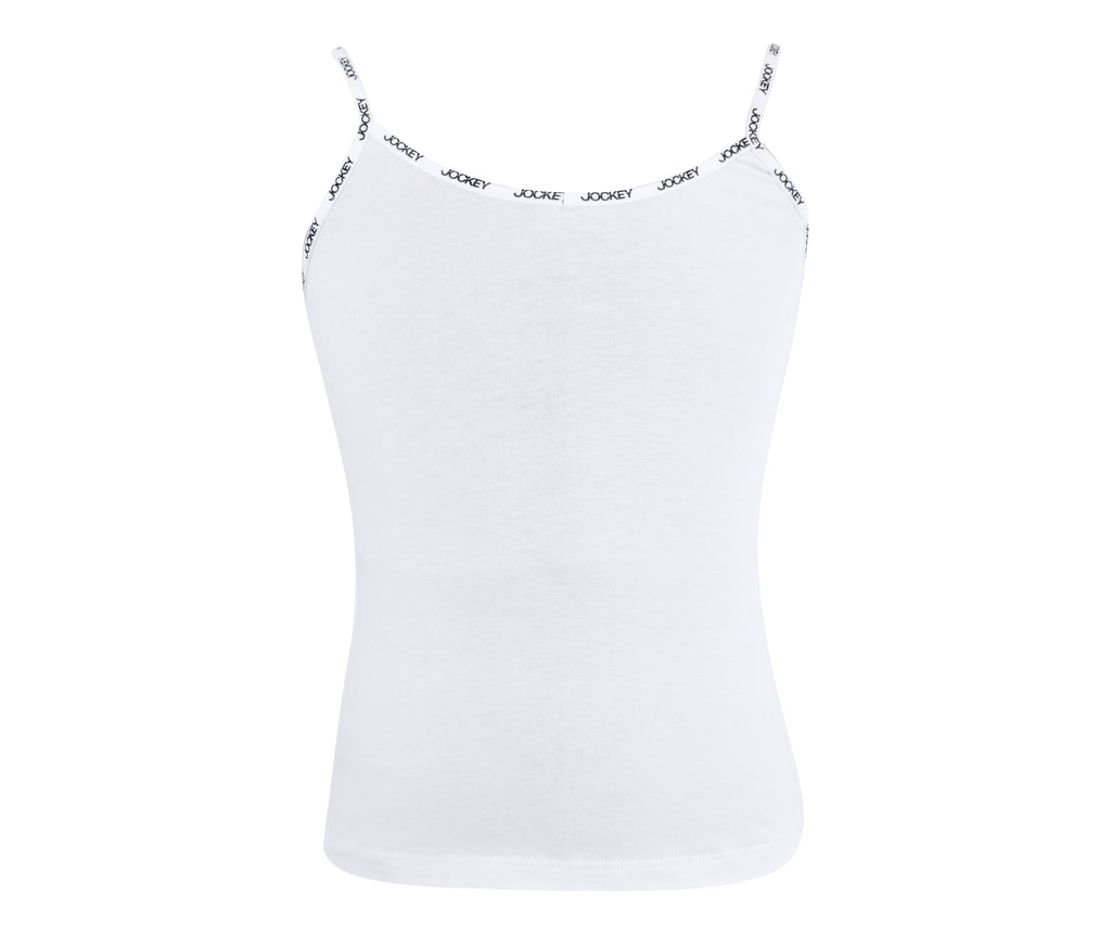 Jockey® Girls Plain Cotton Stretch Strappy Vest