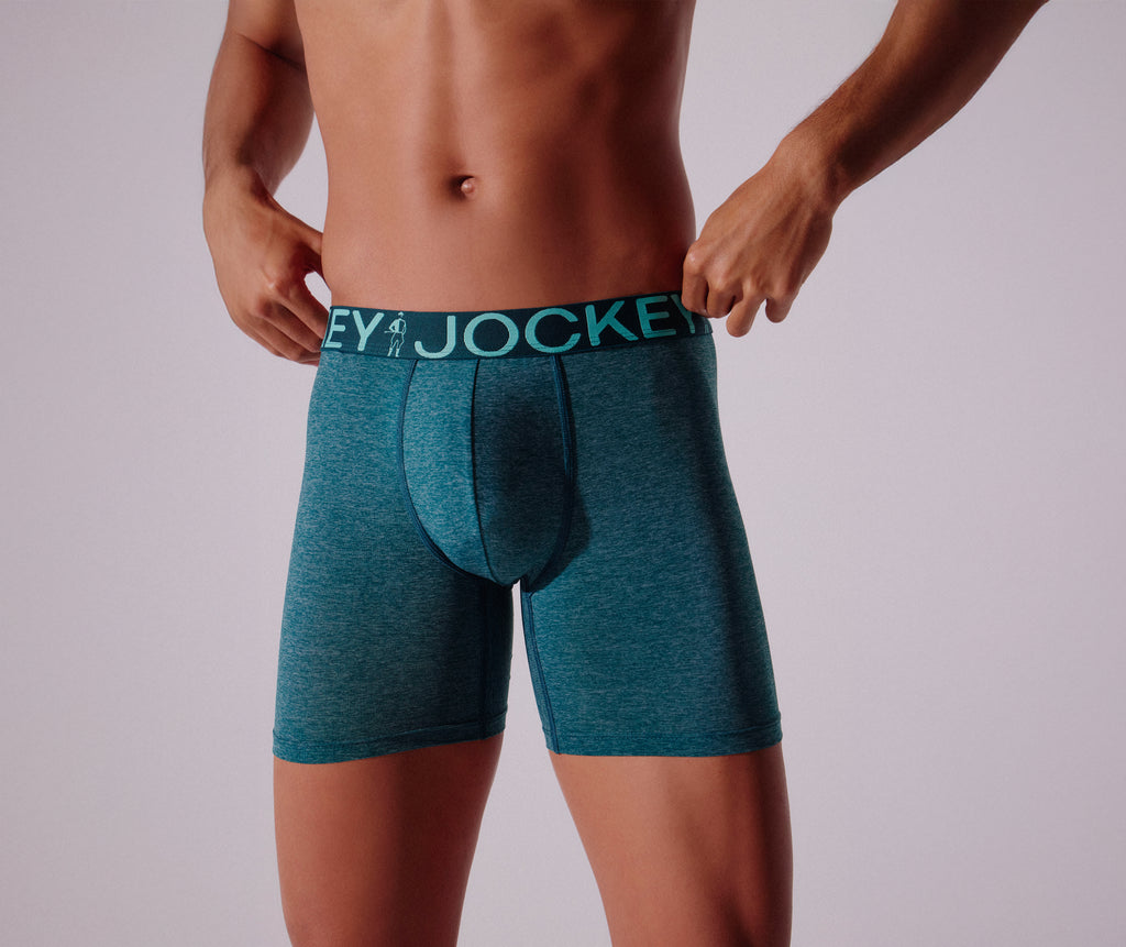 Jockey® Marled Nylon Stretch Long Leg Trunk
