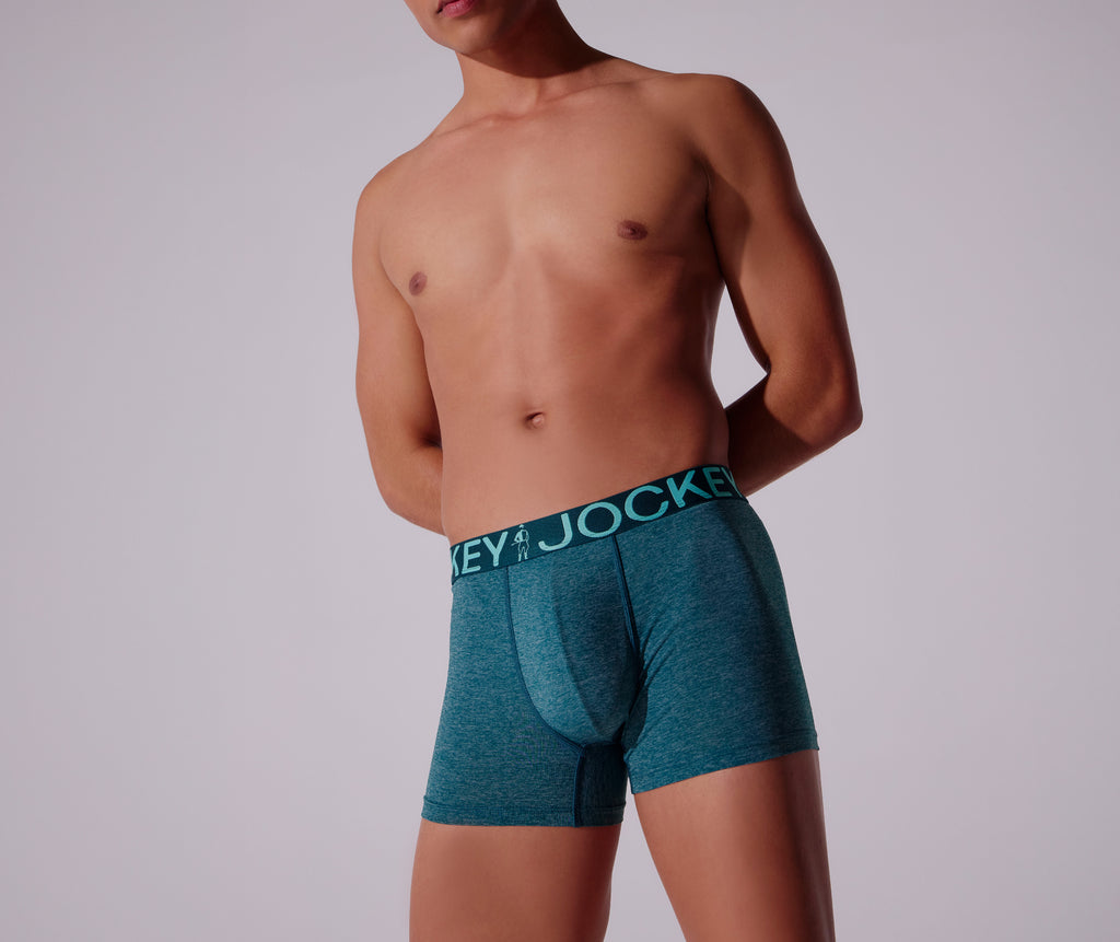 Jockey® Marled Nylon Stretch Short Leg Trunk