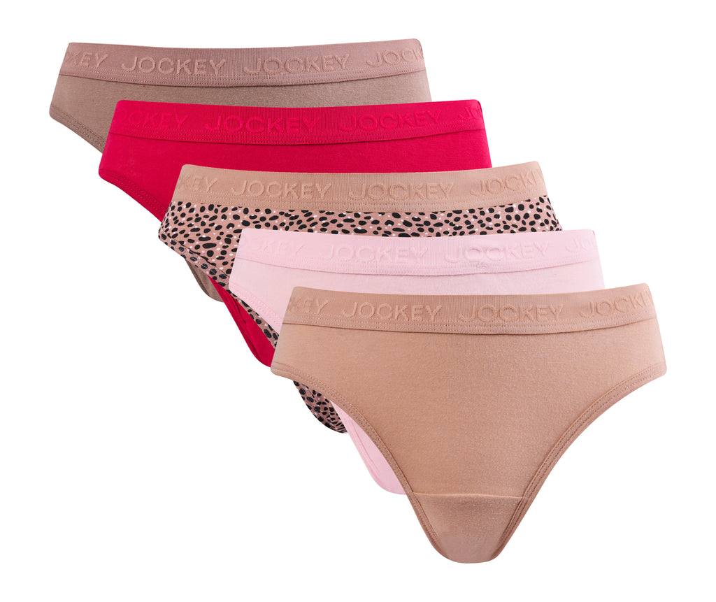 Jockey® 5 pack Printed Tonal Bikini
