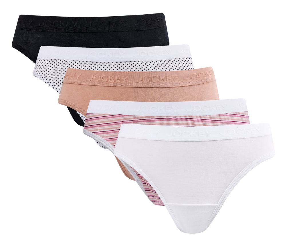 Jockey® 5 pack Printed Tonal Bikini