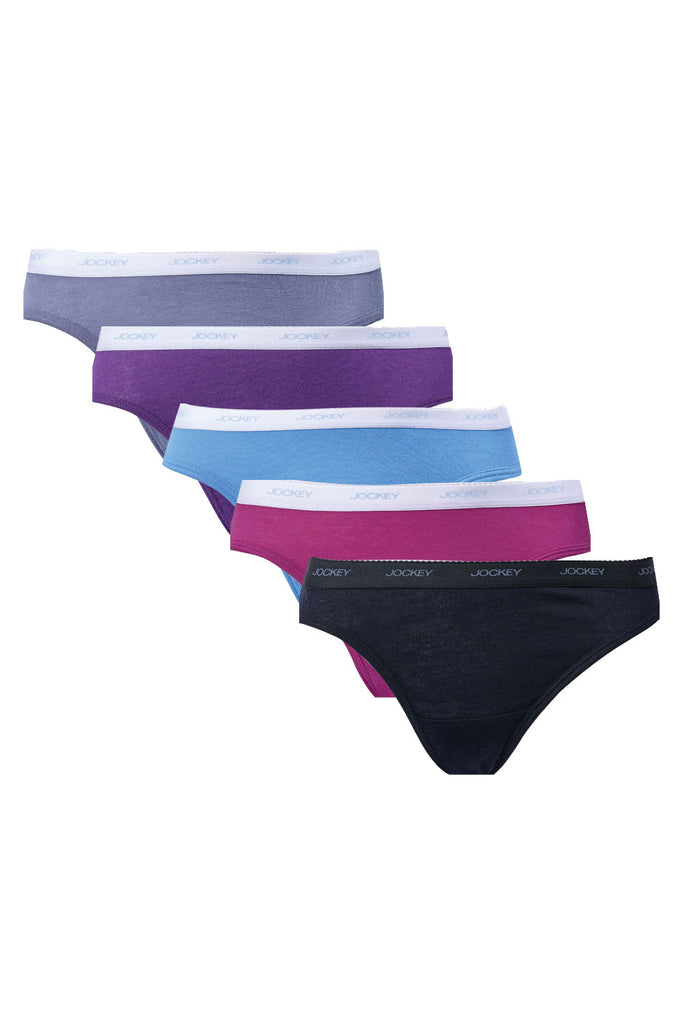 Jockey® 5 Pack Plain Bikini