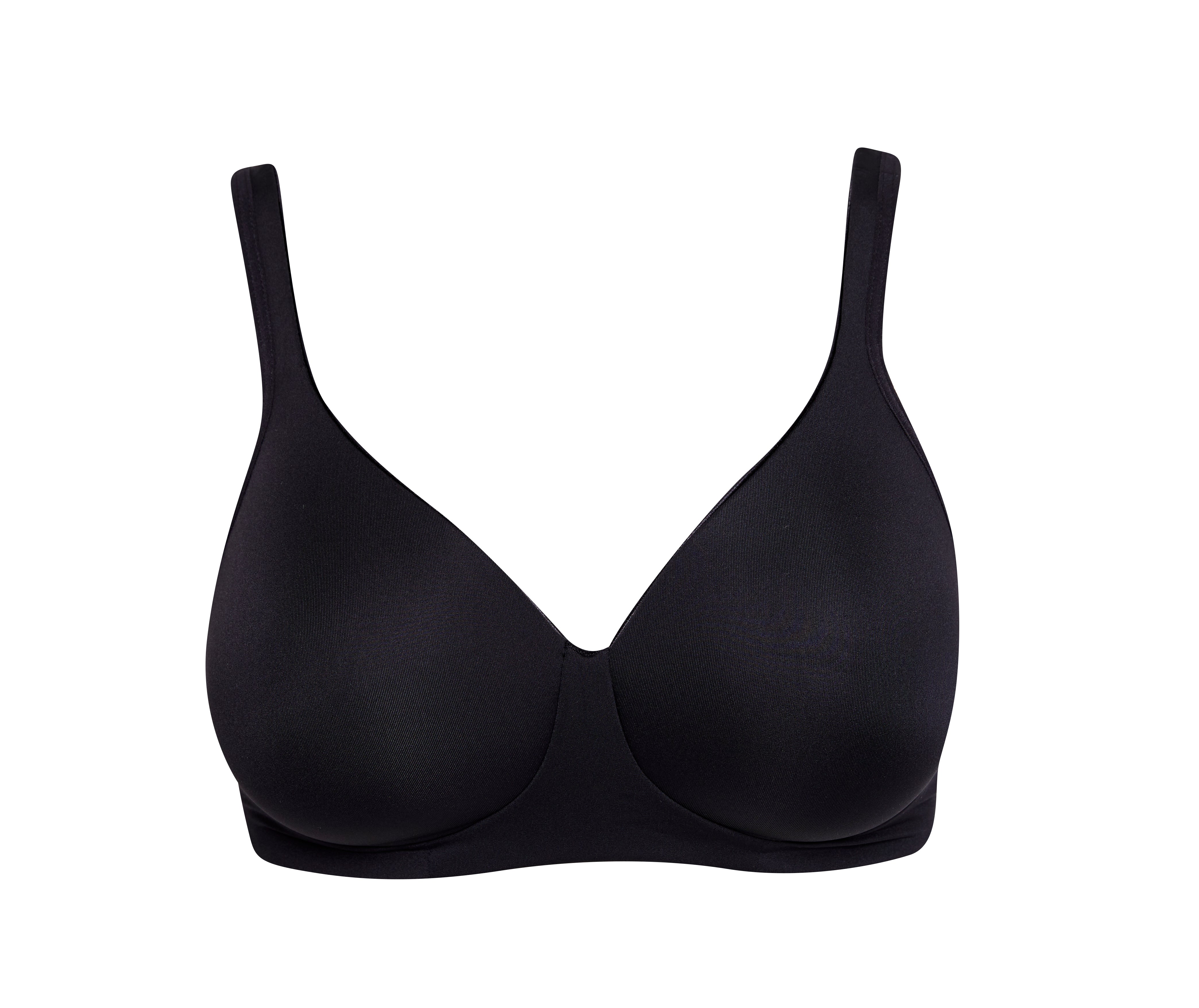 Jockey Women's Bra Forever Fit Supersoft Modal V-Neck Molded Cup Bra,  Black, S : : Clothing, Shoes & Accessories