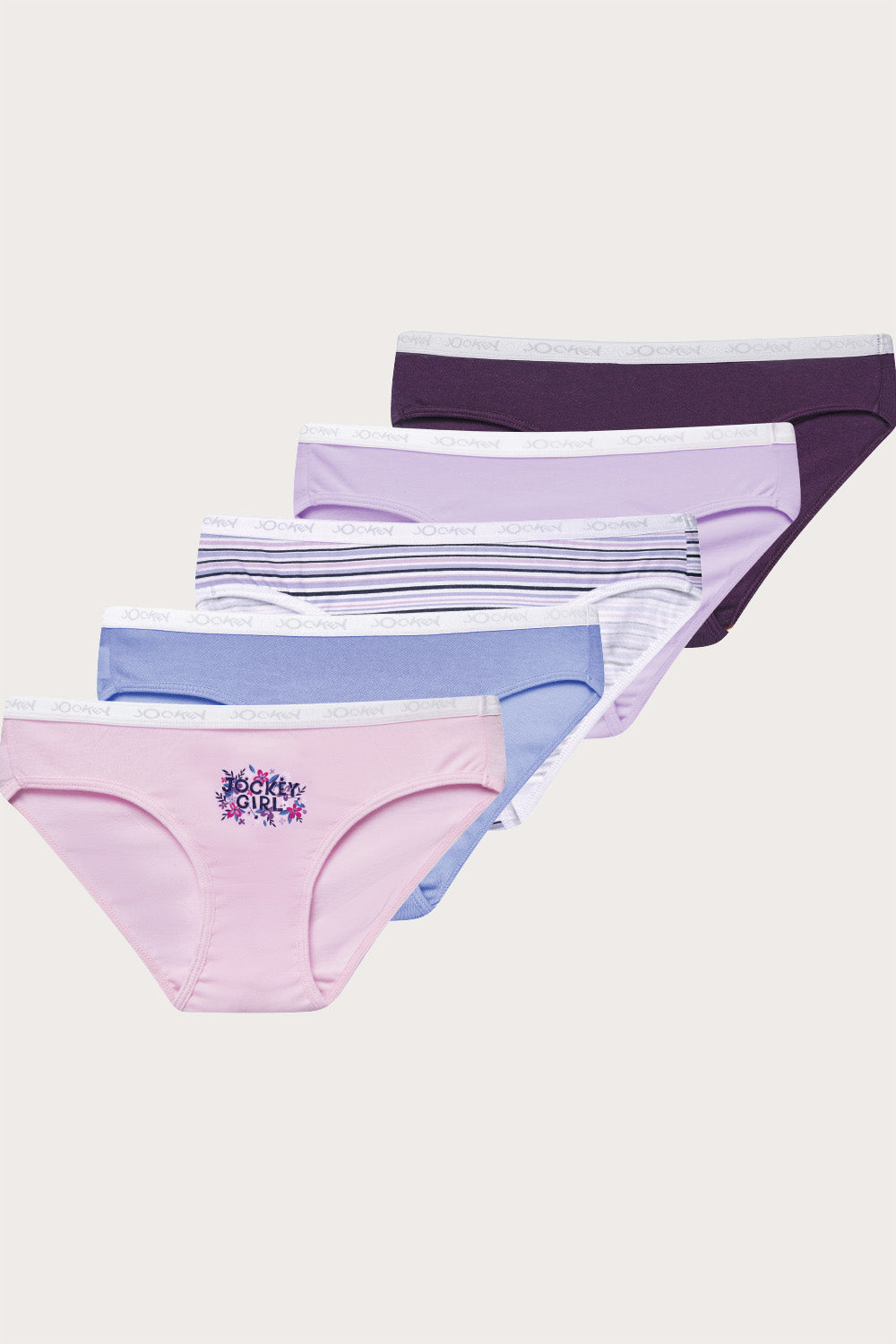 JOCKEY Girls Printed Panties - Pack of 5 Pcs.